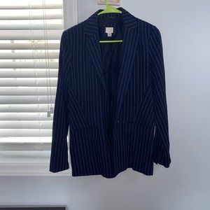 Blue Pinstripe Blazer